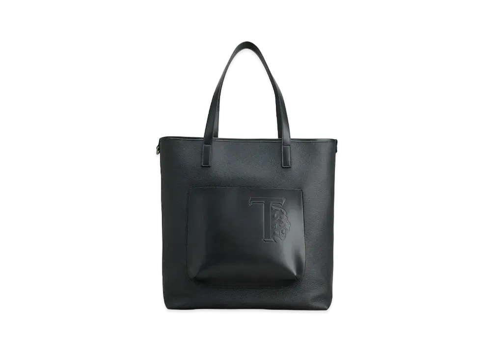 TOD'S Leather Shopping Bag Medium "Black"