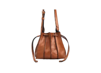 TOD'S Leather Tack Shoulder Bag Mini "Brown"
