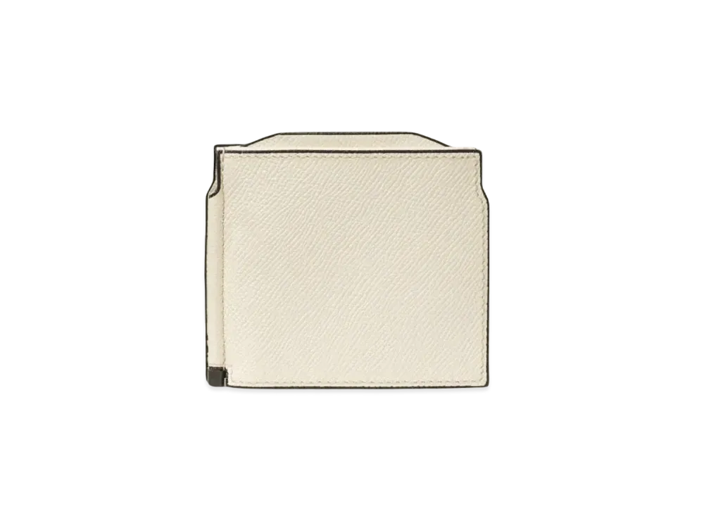 Valextra Double Money Clip "White"