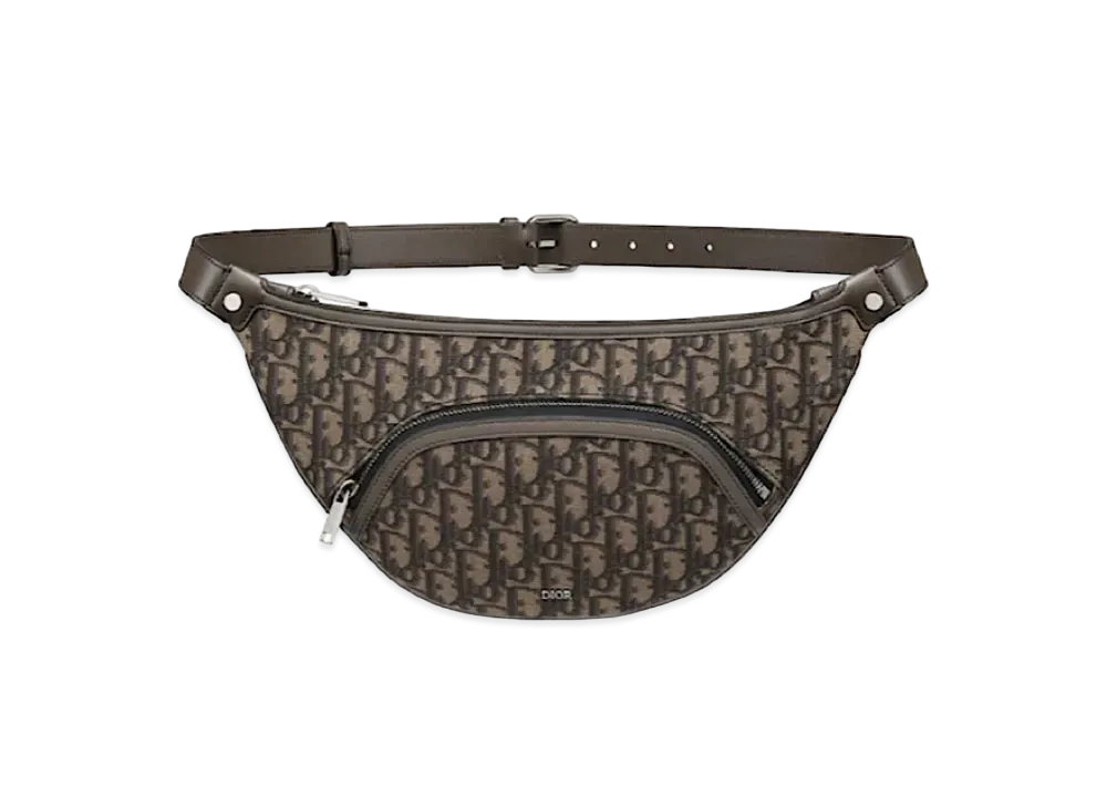 Dior Belt Bag Dior Oblique Jacquard & Smooth Calfskin "Ebony/Black"