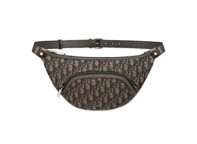 Dior Belt Bag Dior Oblique Jacquard & Smooth Calfskin "Ebony/Black"