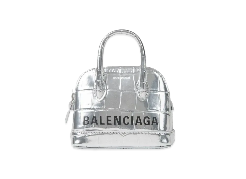 BALENCIAGA Women's Ville Mini Top Handle "Silver"