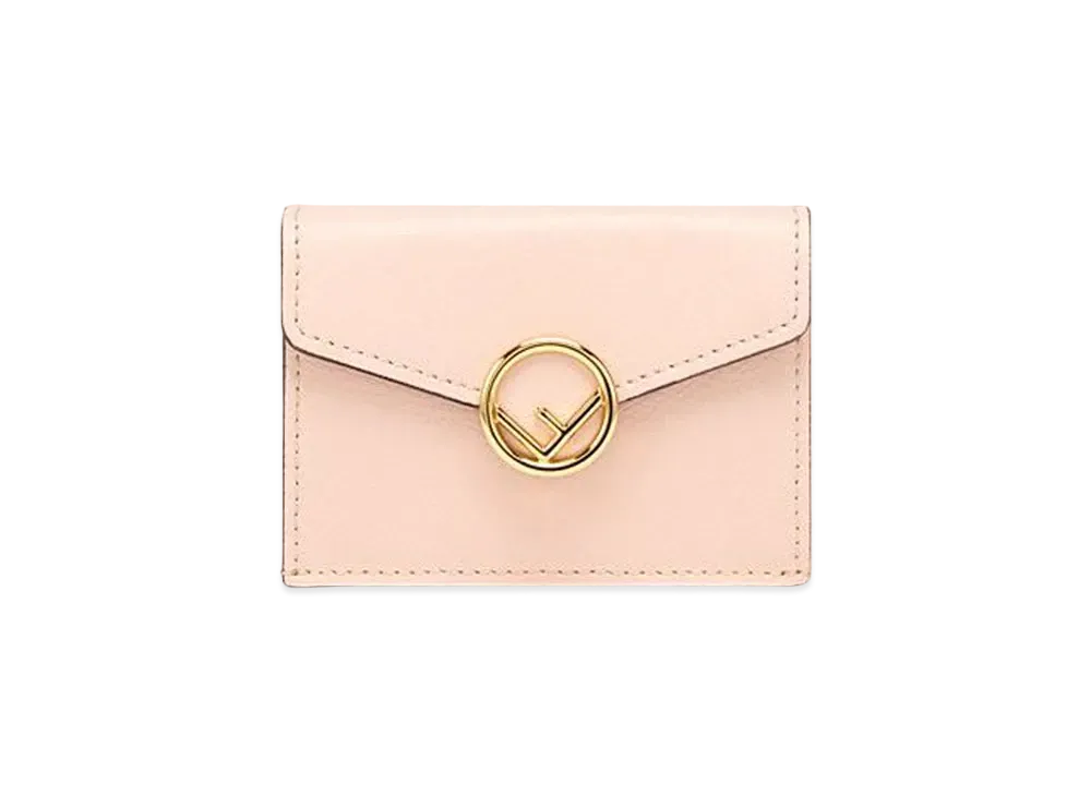 フェンディ マイクロ 三つ折り財布 レザー "ピンク" 8M0395A18BF14N1