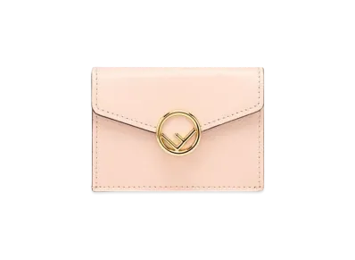 FENDI Micro Tri-Fold Wallet Leather "Pink"