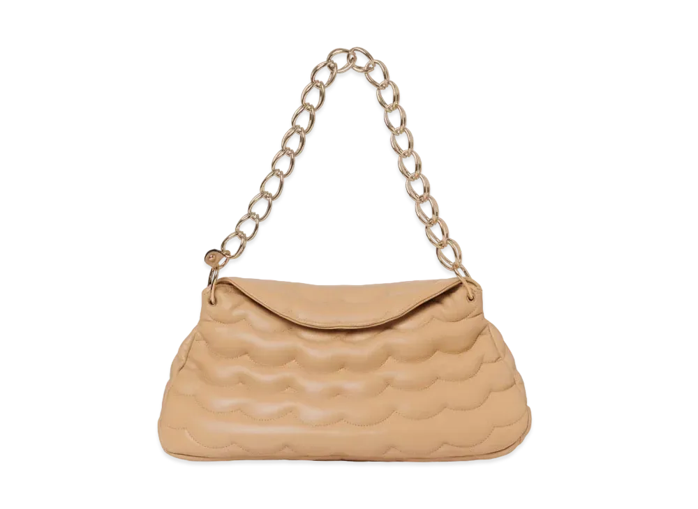 Chloe Medium Juana Day Bag In Quilted Calfskin "Tan"
