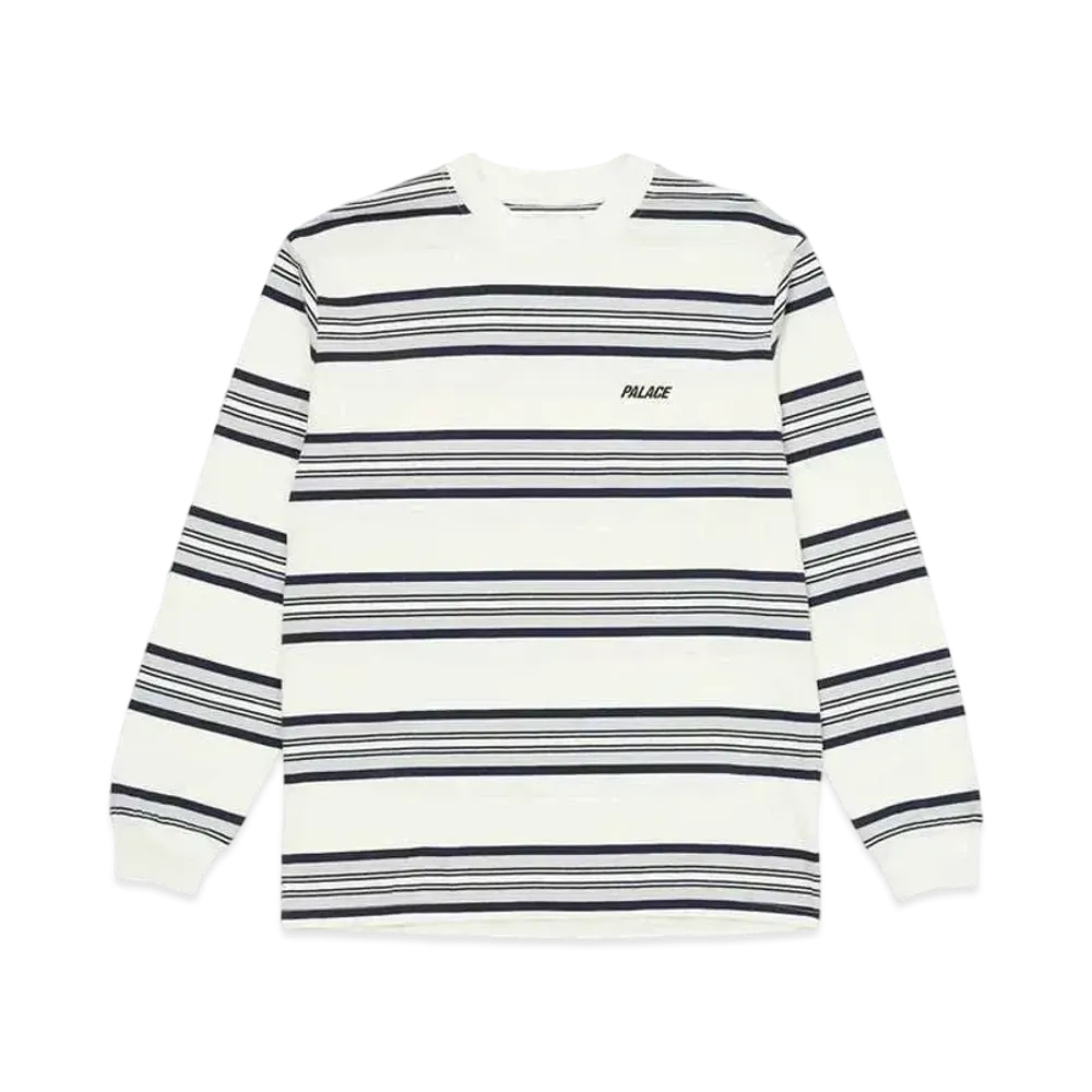 PALACE Stoner Stripe Longsleeve Top "White"