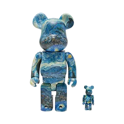 Bearbrick Vincent van Gogh The Starry Night 100% & 400%