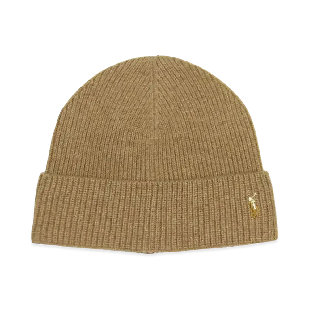 Polo Ralph Lauren Signature Cuff Hat "Light Brown"