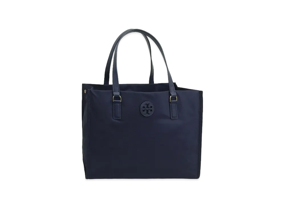 TORY BURCH Ella Small Naylon Tote "Tory Navy"