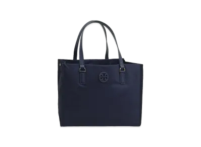 TORY BURCH Ella Small Naylon Tote "Tory Navy"