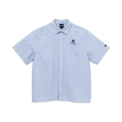 NEW ERA x thisisneverthat Short Sleeve Shirt New York Yankees "Stripe Blue"