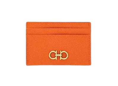 Salvatore Ferragamo Gancini Credit Card Holder "Orange"