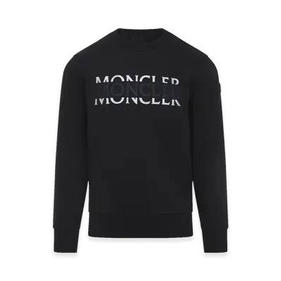 MONCLER Cotton Sweatshirt "Black"