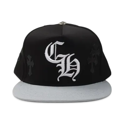Chrome Hearts CH Hat Cross Patch Baseball Cap "Black/Grey"