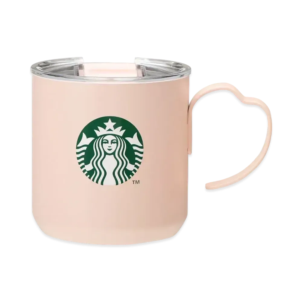STARBUCKS SAKURA 2024 Stainless Steel Mug Petal Handle Pink 355ml "Pink"