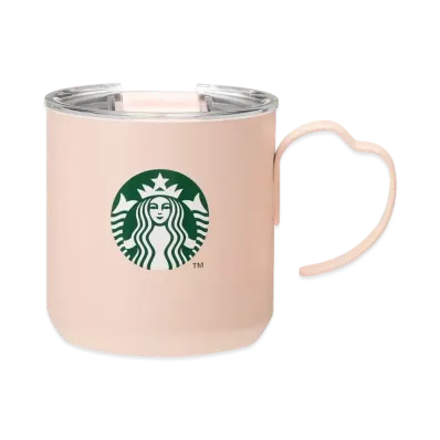 STARBUCKS SAKURA 2024 Stainless Steel Mug Petal Handle Pink 355ml "Pink"