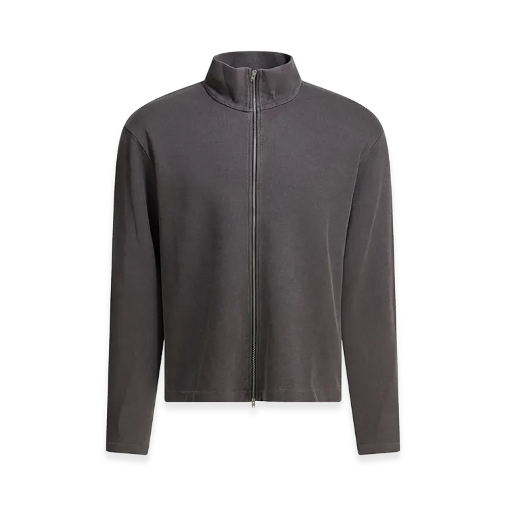 OUR LEGACY "Shrunken" Zippered Sweatshirt "Gray"
