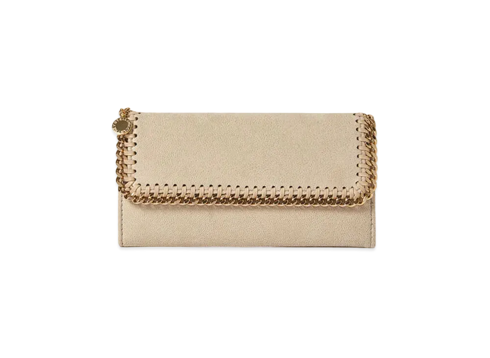 Stella McCartney Falabella Continental Wallet "Butter Cream"