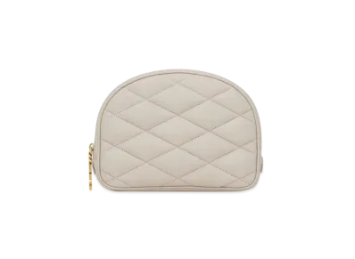 SAINT LAURENT Lolita Cosmetics Pouch In Quilted Lambskin "Vintage White"