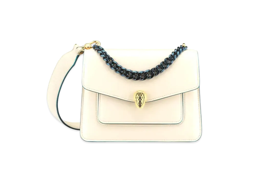 BVLGARI Serpenti Forever Crossbody Bag "White"
