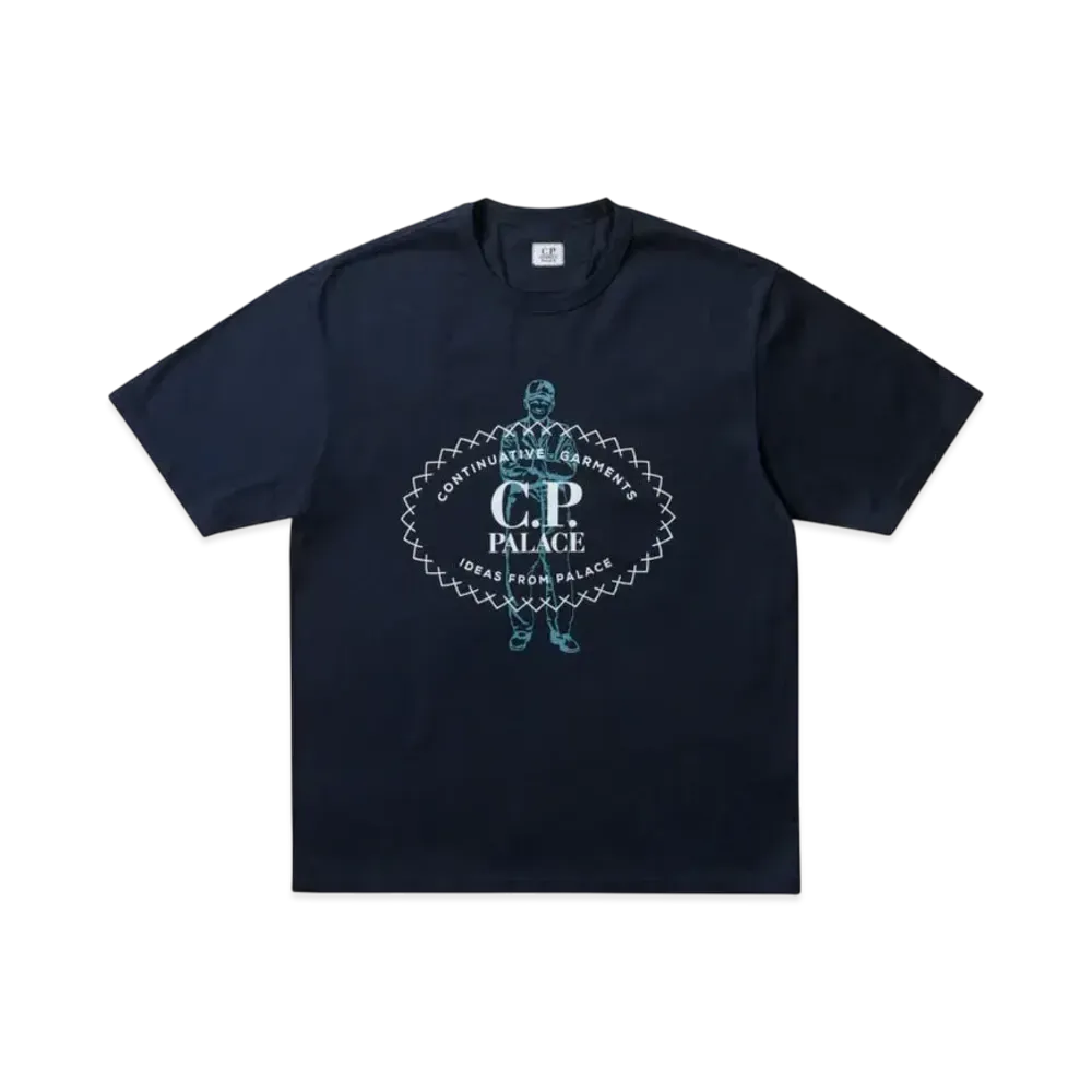 PALACE x C.P. Company Heavy T Shirt "Navy"