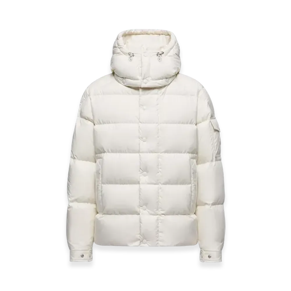 MONCLER Moncler Maya 70 Hooded Short Down Jacket "White"