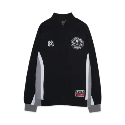 MASTERMIND x Mitchell&Ness WARM UP JACKET "BLACK/WHITE"