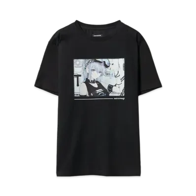 猫麦とろろ x SNKRDUNK \ NEKOMUGI TORORO 5th Anniversary T-shirts "A" "BLACK"