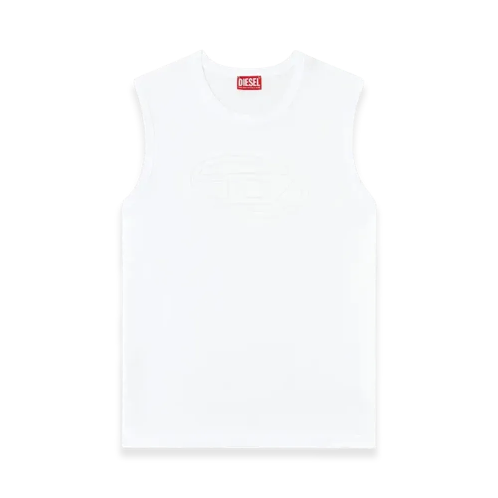 Diesel T-Bisco-Bigoval Sleeveless Top "White"