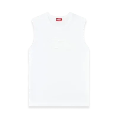 Diesel T-Bisco-Bigoval Sleeveless Top "White"