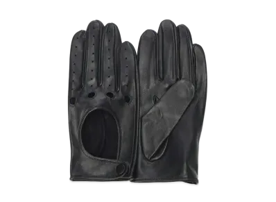 Yohji Yamamoto Pour Homme LAMB SOFT DRIVING GRAB "Black"