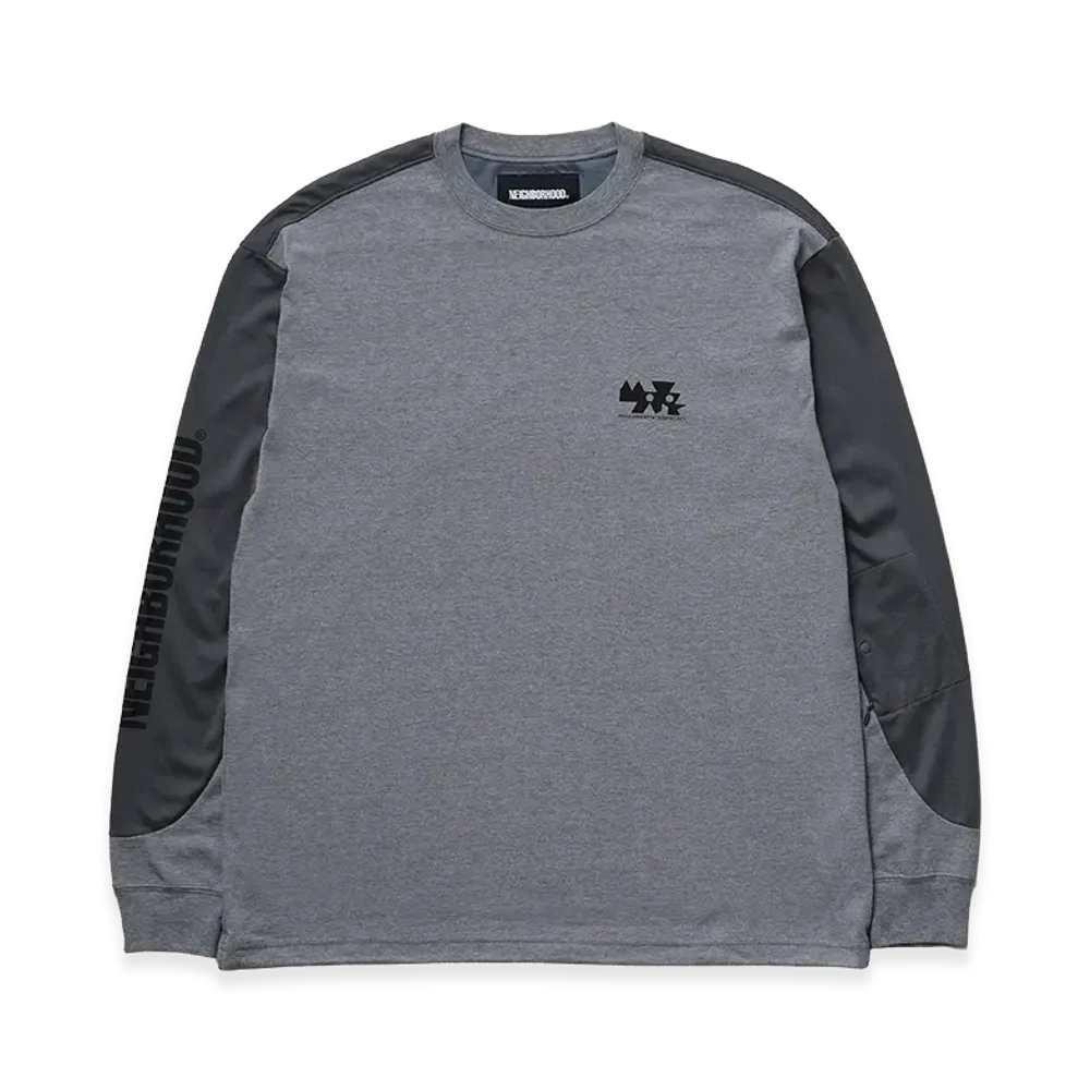 NEIGHBORHOOD Map . Crewneck LS-1 "Gray"