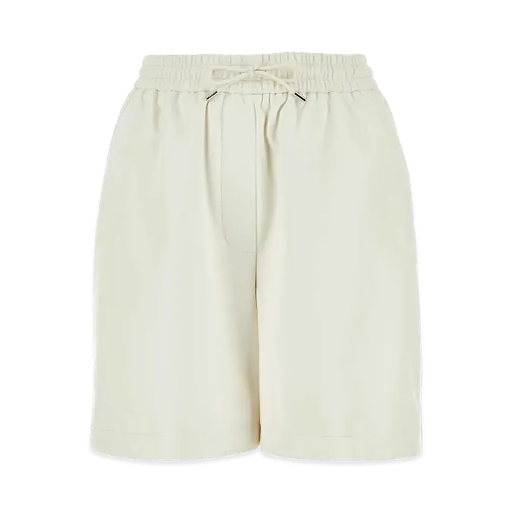 LOEWE Women's Leather Shorts "White"