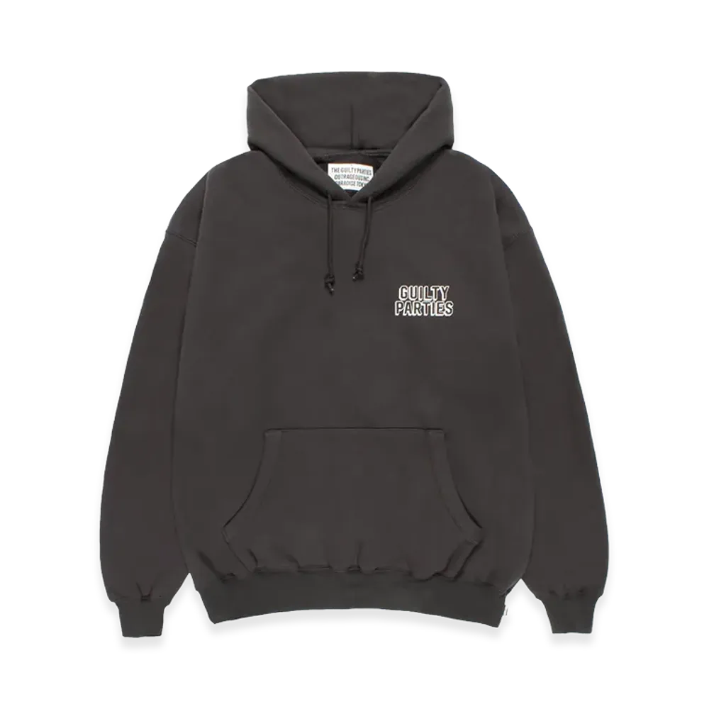 WACKO MARIA Middle Weight Hooded Sweat Shirt "Charcoal"