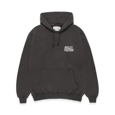WACKO MARIA Middle Weight Hooded Sweat Shirt "Charcoal"