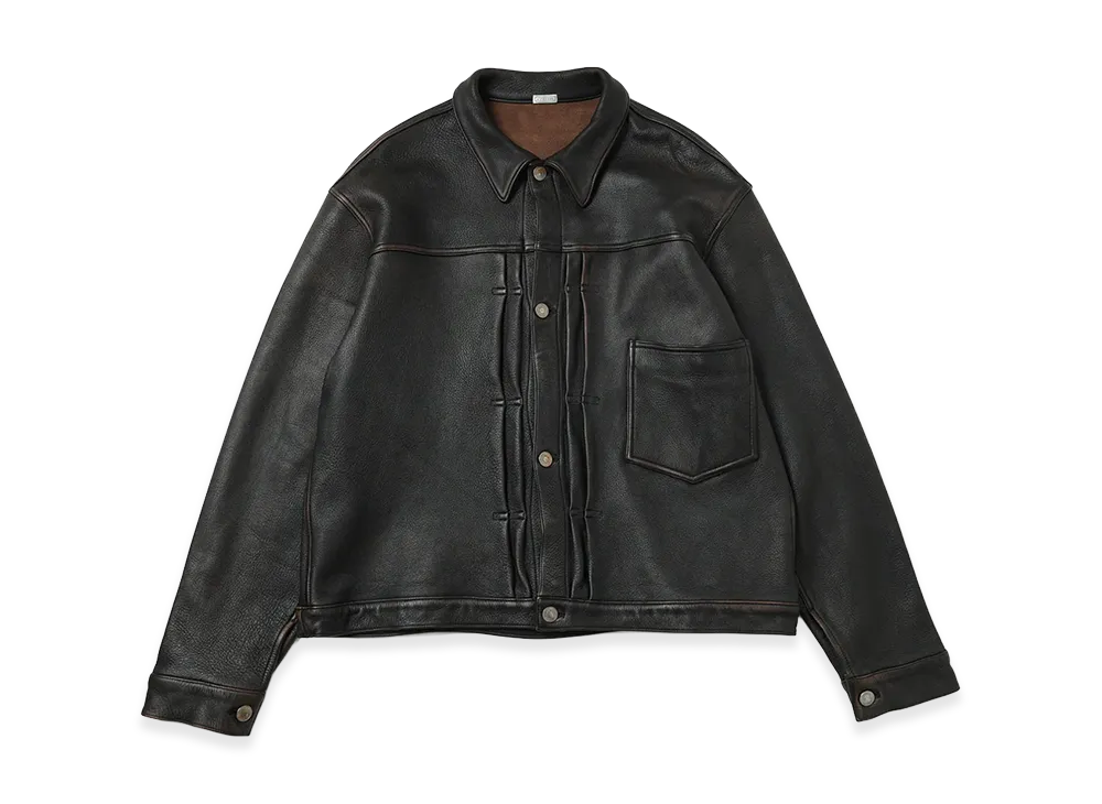 A.PRESSE Vintage Leather 1st Type Jacket "Brown"