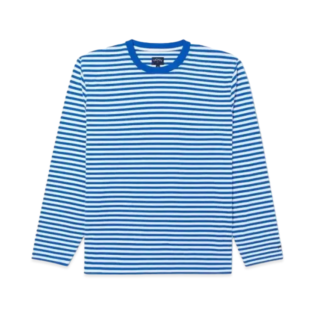 Noah Long Sleeve Striped Top "Blue"