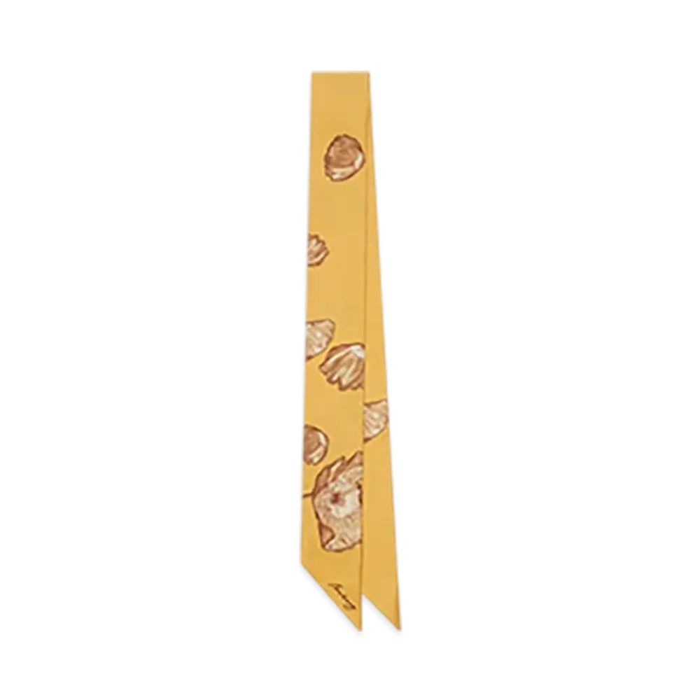 Burberry Skinny Poppy Silk Scarf "Veneer"