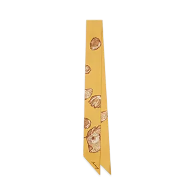 Burberry Skinny Poppy Silk Scarf "Veneer"