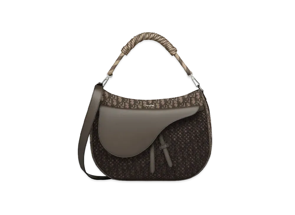 Dior Saddle Soft Bag Dior Of Card & Smooth Calfskin "Ebony/Black"