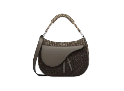 Dior Saddle Soft Bag Dior Of Card & Smooth Calfskin "Ebony/Black"