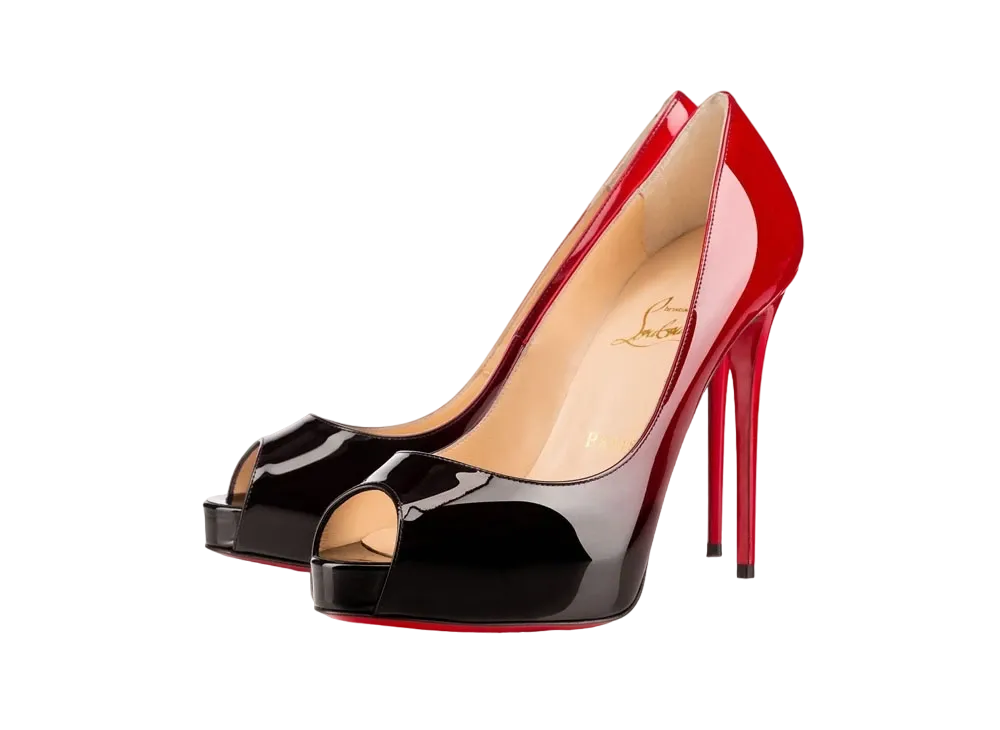 Christian Louboutin New Very Prive 120 mm "Black/Red"