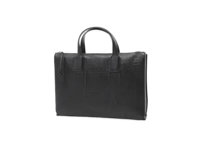 LOEWE Goya Simple Briefcase In Calfskin "Black"