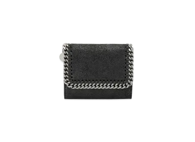 Stella McCartney Falabella Small Flap Wallet "Black"