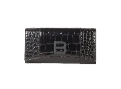 BALENCIAGA Hourglass Continental Wallet "Black"