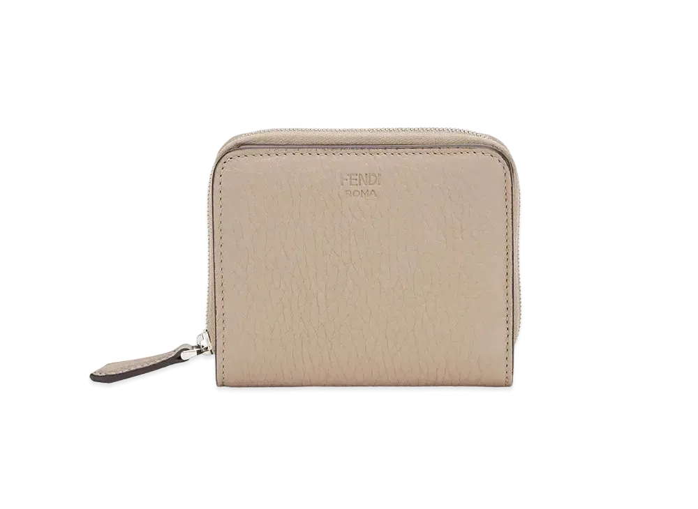FENDI Zip Around Wallet Medium Leather "Beige"