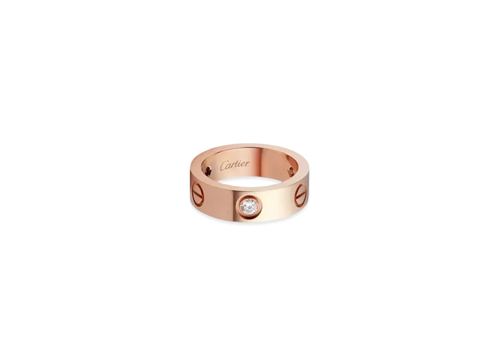 Cartier Love Ring, 3 Diamonds