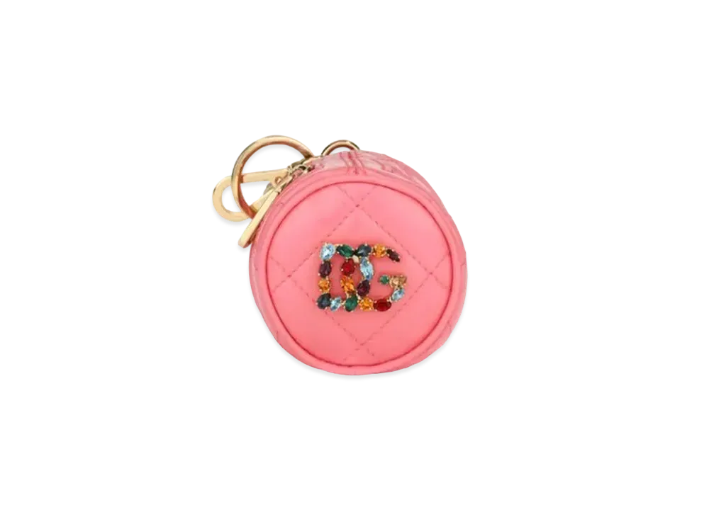 ドルチェ＆ガッバーナ コインケース エナメル DGラインストーンロゴ