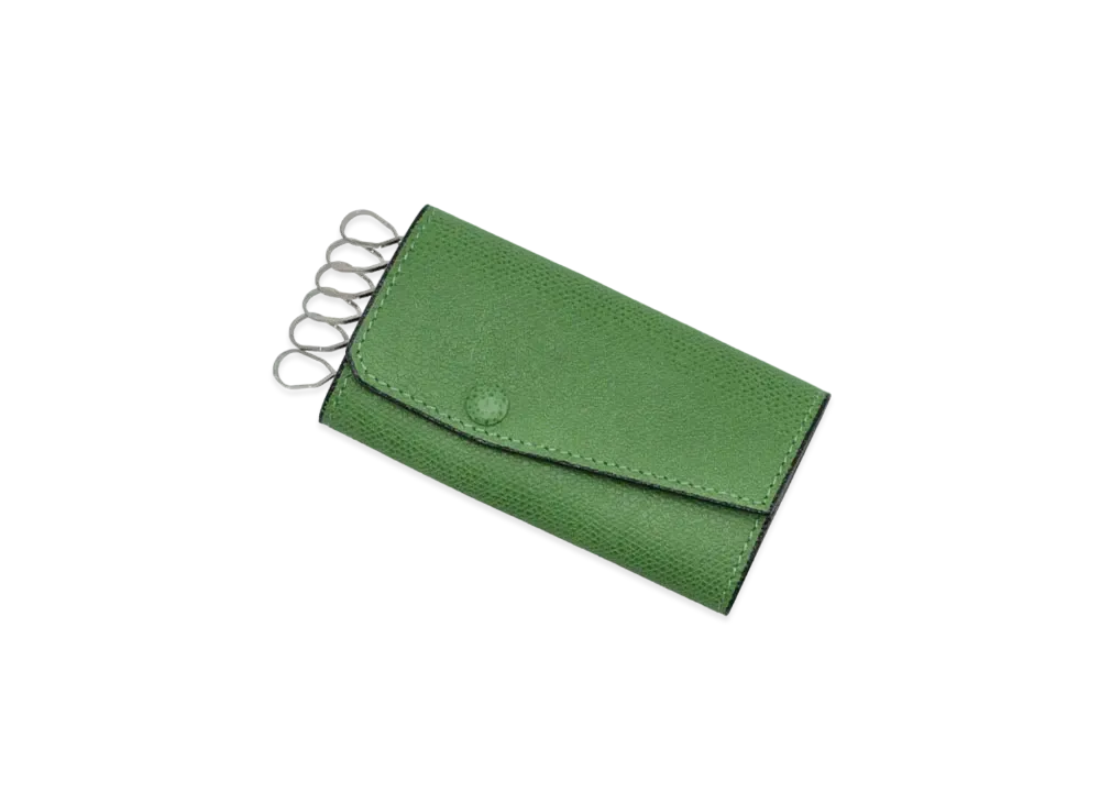 Valextra Key Holder 6 Hook "Glass Green"