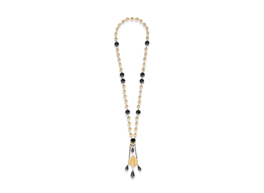 Dolce&Gabbana Necklace With Decorative Elements And Pendants "Black/Gold"